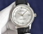 Rolex Datejust 8215 Movement 40mm 316L Steel White Gold Case 100m Waterproof White Face Watch